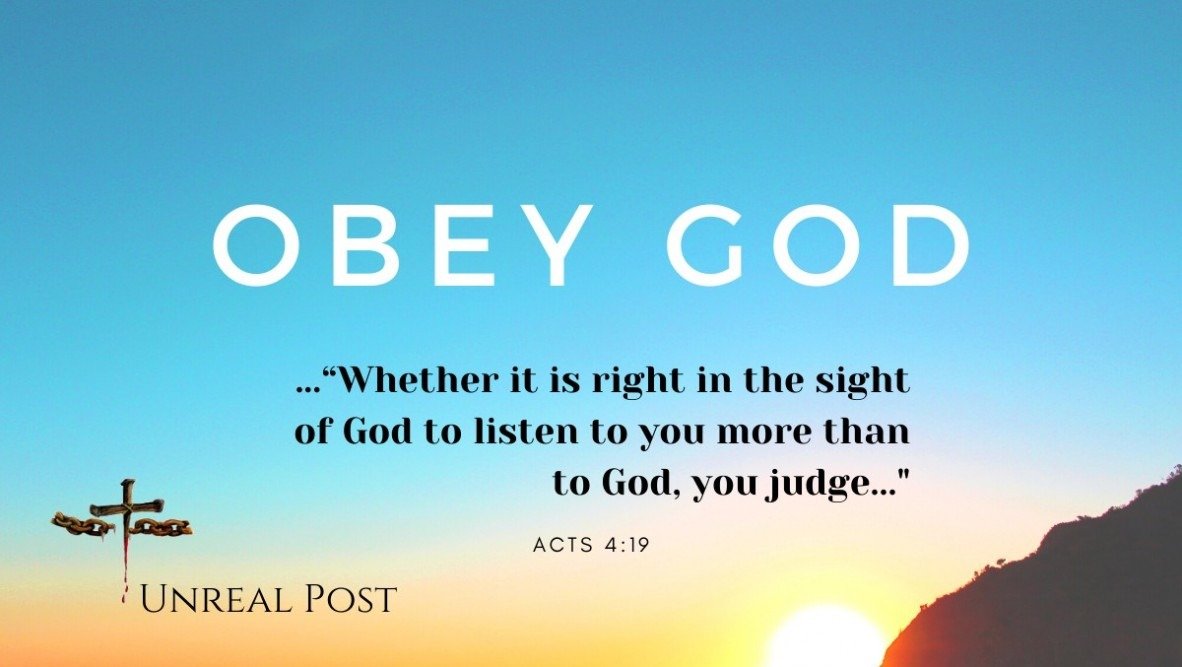 Christians are to obey God