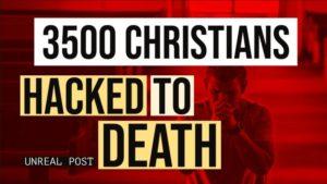 3500 Christians Hacked to Death in Nigeria